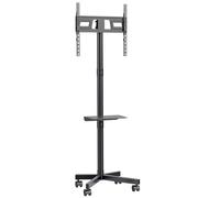 Maclean Meuble TV présentoir professionnel sur roulettes mat 32-55'' VESA 400x400