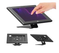Maclean MC-956 B Support Tablette 12,4-13" pour iPad et Samsung | Verrouillage cier robuste, Mural ou sur pied, Rotation portrait/paysage, Panneaux interchangeables