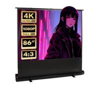 Maclean Écran de projection portable MC-963 86 pouces 4:3 sur pied compact