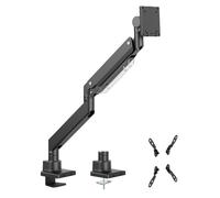 Maclean MC-968 Support de Moniteur à Double Bras avec Ressort à gaz 17-57 Pouces 27kg