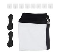 Maclean MC-980 Écran de Projection 84" 177x99 cm Bordure 25 mm 16:9 Crochets de Tension