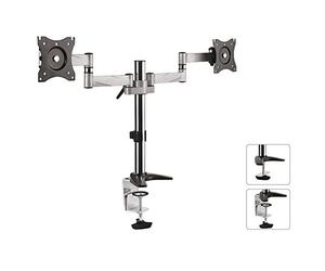 Maclean MC714 2 Plateau - Support de Moniteur 13"- 27" 360° Support à Double LCD Monitor LED VESA 75x75 100x100