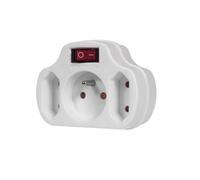 Maclean Mce142 Multiprise 3 Sortie(S) Ca Intérieure Blanc