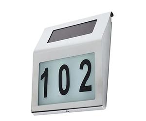 Maclean MCE172 LED Lampe solaire avec numéro de maison