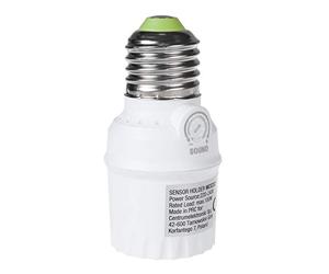 Maclean MCE232 Douille de lampe avec capteur de sons Douille E27 Plage de détection de l'adaptateur Capteur 360° Éclairage automatique 30dB-90dB (MCE232)