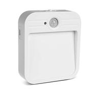 Maclean MCE236 Lampe LED avec capteur de Mouvement Pir Lampe d'escalier de Hall USB Rechargeable 4000K Auto Aimant on/Off