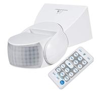 Maclean MCE241 Détecteur de Mouvement Infrarouge Interrupteur Automatique avec télécommande IP65 Angle de détection de 180° jusqu'à 12 m