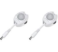 Maclean MCE242 Détecteur de Mouvement Infrarouge Interrupteur Automatique pour Bandes de LED 60 W Max. Plage de détection de 120° à 10 m (Lot de 2)