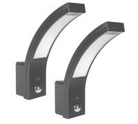 Maclean MCE244 GR Lot 2 Lampe LED Extérieure 10W PIR IP54 4000K