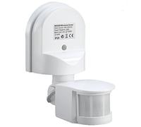 Maclean Capteur de mouvement MCE25 W PIR infrarouge 180° montage plafond/mur extérieur Blanc 1200W