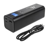 Maclean MCE335 Powerbank 24600 mAh avec Fonction de Charge Rapide USB C entrée et Sortie, Batterie Externe Power Delivery (PD) 140 W, Fast/Quick/Super Charge, 88,56 Wh, 2 Ports USB Type-C, capacité