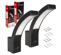 Maclean MCE343 B lot 2 Lampe LED extérieur 800 lm 10 W IP54 4000K Noir