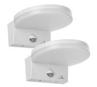 Maclean MCE344 W Lot 2 Lampe LED Extérieure détecteur PIR IP65 15W 1560 lm 4000K