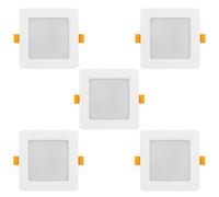 Maclean MCE373 S 5x Panneau de plafond LED encastré SLIM 9W Neutral White 4000K 120x120x26mm 900lm
