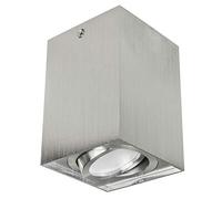 Maclean MCE426 C/M Plafonnier encastrable avec douille GU10 pour ampoules LED et halogènes jusqu'à 40 W Montage en saillie orientable Aluminium