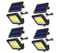 Maclean MCE438 Lot 4 projecteurs solaires LED 5W 400lm détecteur IP44