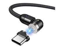 Maclean MCE474 Câble USB magnétique fiche USB Type-C 1 m Noir