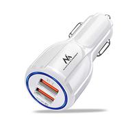 Chargeur Allume-cigare Voiture USB 12-24V MCE478 Maclean noir blanc