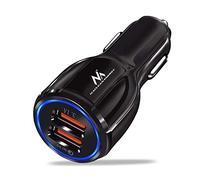 Maclean MCE478 Chargeur Allume-Cigare Voiture USB 12-24V (Noir)