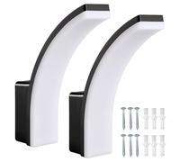 Maclean MCE511 B Lot de 2 Lampe LED Extérieure 20W IP65 2750 lm 4000K Noir