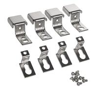 Maclean MCE546 Support de montage pour panneaux LED 595x595mm et 1195x295mm dans le plafond/plafond en forme de Z (4 pcs Mâle, 4 pcs Femelle, 8 pcs vis) en acier au manganèse (MCE546)