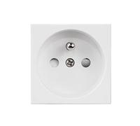 Maclean MCE718W Unterputz-Steckdose Ohne Rahmen Schutzkontaktsteckdose Steckdose Modulare Wandsteckdose Unterputzdose Wanddose Einbaudose Unterputz Montage (EU Steckdose, Weiss)