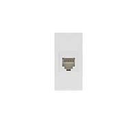 Maclean MCE725W Prise LAN Prise réseau universelle CAT.6, prise murale modulaire, prise encastrée, prise murale, prise intégrée, installation encastrée (prise LAN, blanc)