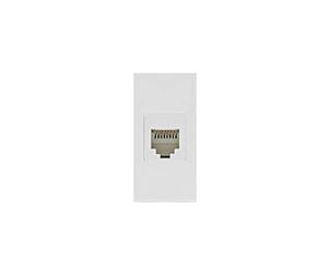 Maclean MCE725W Prise LAN Prise réseau universelle CAT.6, prise murale modulaire, prise encastrée, prise murale, prise intégrée, installation encastrée (prise LAN, blanc)