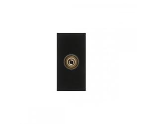 Maclean MCE726B Kabelfernsehen Steckdose Modulare Wandsteckdose ohne Rahmen Unterputzdose Wanddose Einbaudose Unterputz Montage (TV Steckdose, Schwarz)