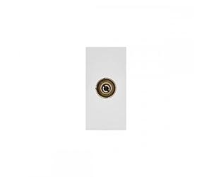 Maclean MCE726W Kabelfernsehen Steckdose Modulare Wandsteckdose ohne Rahmen Unterputzdose Wanddose Einbaudose Unterputz Montage (TV Steckdose, Weiß)