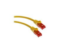 Maclean MCTV-301 Y - Cordon de raccordement - RJ-45 (M) pour RJ-45 (M) - 1 m - UTP - CAT 6 - intérieur, moulé, extérieur, sans crochet - jaune