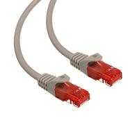 Maclean MCTV-302 Patch câble réseau câble Ethernet RJ45 câble 2x réseau UTP Cat6 câble LAN 1.000 Mbit/s (2m, GRAY)