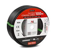Câble coaxial - MACLEAN - RG6 - 100M - Résistant aux intempéries - Noyau en cuivre