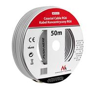 Maclean Câble coaxial satellite MCTV-571 1.0CCS RG6 50 m