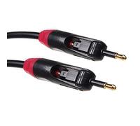 Maclean - Mctv-642-2 en 1 Câble Optique Toslink et connecteurs rotatifs Mini toslink t-t (Longueur de 0,5 m à 3 m) Noir (0,5 m)