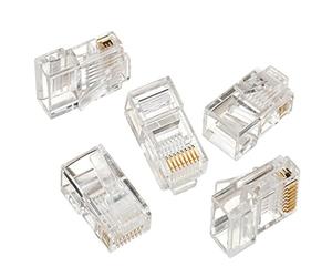 Maclean MCTV-663 fiche RJ45 8P8C 5e câble Le connecteur standard à huit broches l'interface principale pour la construction de réseaux câblés sur Ethernet