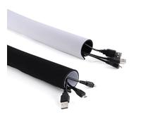 Maclean MCTV-672Organisateur couverture de câble fermetures faciles à deux côtés