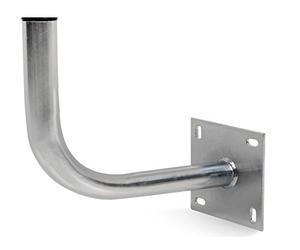 Maclean MCTV-792 Satellite Support Mural pour Satellite antenne mât en Acier galvanisé (28cm)