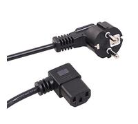 Maclean Câble d'alimentation MCTV-802 Connecteur coudé 1,5 m Fiche EU