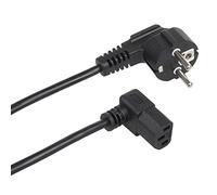 Maclean MCTV-851 Câble d'alimentation coudé 3 Broches connecteur EU 1,5 m