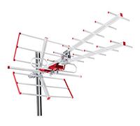 Maclean Antenne directionnelle extérieure TV MCTV-855 DVB-T/T2 UHF/VHF actif Filtre LTE 100dBμV