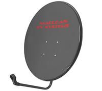 Maclean MCTV-929 Satellitenschüssel mit LNB-Halterung und Masthalterung Sat Antenne Satspiegel LNB Tragarm Phosphatierter Stahl (90cm Durchmesser)