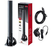 Maclean MCTV-930 TV-Antenne Indoor (DVB-T / -T2), Parabole + antenne, Noir