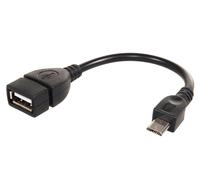 Maclean microUSB USB-Adapter (M/W) Schwarz USB OTG Adapter