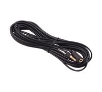 Maclean Rallonge de câble audio mini stéréo-téléphone 3,5 mm (M) pour mini stéréo-téléphone 3,5 mm (F) 15 m blindé noir