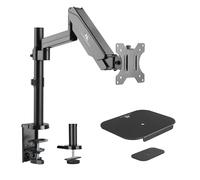 Maclean support de moniteur, bras double, avec ressort à gaz, 17"-32", 8 kg, MC-775 + MC-929