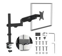 Maclean Support de moniteur, ressort à gaz, 17""-32"", 2-10kg, noir, MC-135