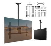Maclean Support de Plafond pour téléviseur de 43 à 86 ″, capacité de Charge de 60 kg, inclinable, pivotant à 25°, réglable en Hauteur à 180 °, Hauteur réglable de 485 à 925 mm, VESA jusqu'à 600 x 400
