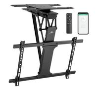 Maclean Support de Plafond TV motorisé 32"-75" | Fonction d'inclinaison et de pivotement motorisée | VESA jusqu'à 600x400 | Télécommande & Contrôle Via l'Application Tuya | Système Anti-Collision