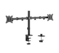 Maclean MC-754N Support de Bureau pour 2 moniteurs, VESA 75x75 et 100x100, 17-32", 2X 9kg